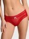 Трусики-чики женские кружевные Victoria's Secret Heart Lace Cheeky Panty красные a3x-s9t-kab фото 1