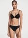Трусики-бикини женские хлопковые Victoria's Secret Stretch Cotton Bikini Panty черные j3y-vlw-m9n фото 2