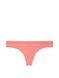 Трусики-стрінги жіночі бавовняні з логотипом Victoria's Secret Logo Cotton Thong Panty персикові s8j-p4m-ipy фото 2