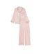 Пижама сатиновая розовая (штаны+рубашка) Victoria's Secret Satin Long Pajama Set REGULAR 9lb-g3p-qhh фото 3