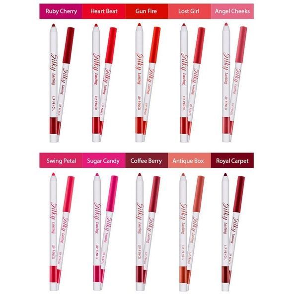 Автоматический карандаш для губ Missha Silky Lasting Lip Pencil RD04-Apple Burnt ir1-ae9-ie9 фото
