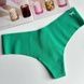 Трусики-стрінги жіночі безшовні PINK Victoria's Secret No-Show Thong Panty зелені wss-gns-sv9 фото 1