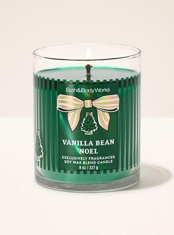 Свеча ароматическая Vanilla Bean Noel Bath&Body Works, 227г 028023614 фото