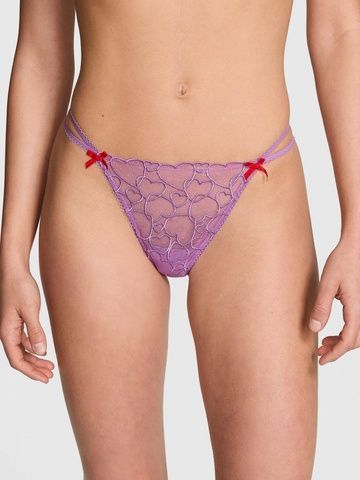 Трусики-стринги женские PINK Victoria's Secret Wink V-String Panty фиолетовые ohg-7z3-z1b фото