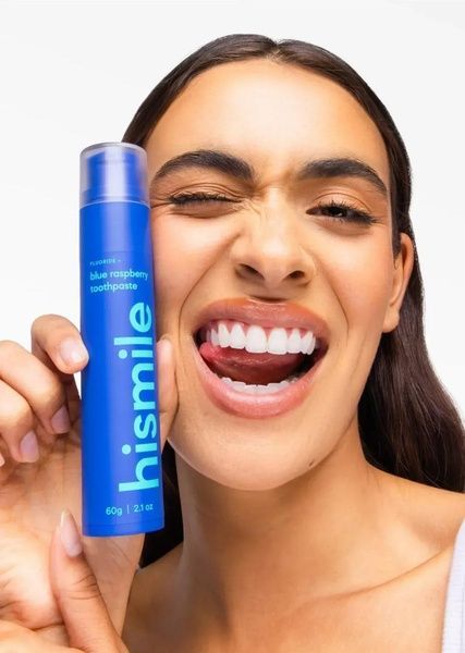 Зубна паста зі смаком блакитної малини hismile Blue Raspberry Toothpaste 60 г 93572903 фото