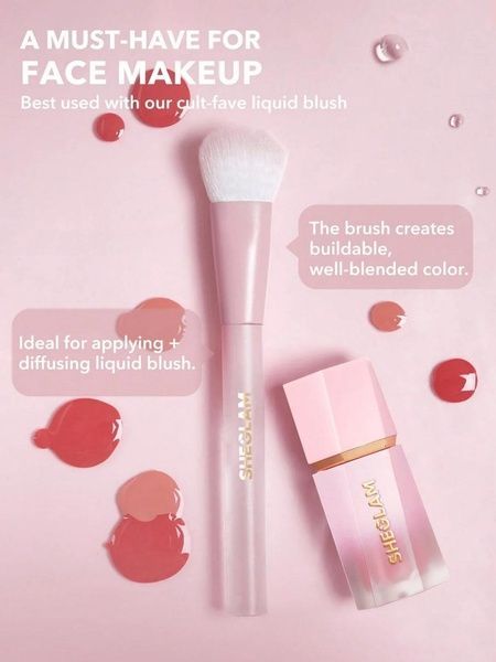 Кисточка для жидких румян Sheglam Color Bloom Liquid Blush Brush 42a-a50 фото