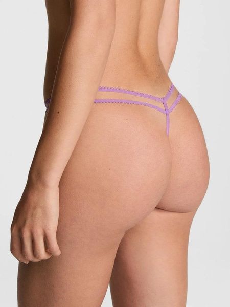 Трусики-стринги женские PINK Victoria's Secret Wink V-String Panty фиолетовые ohg-7z3-z1b фото