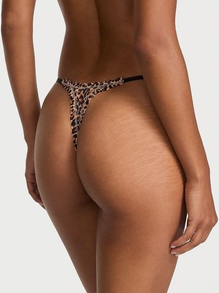 Трусики-стринги женские кружевные Victoria's Secret&nbsp;Lace String Thong Panty леопардовые jq5-nw6-uj9 фото