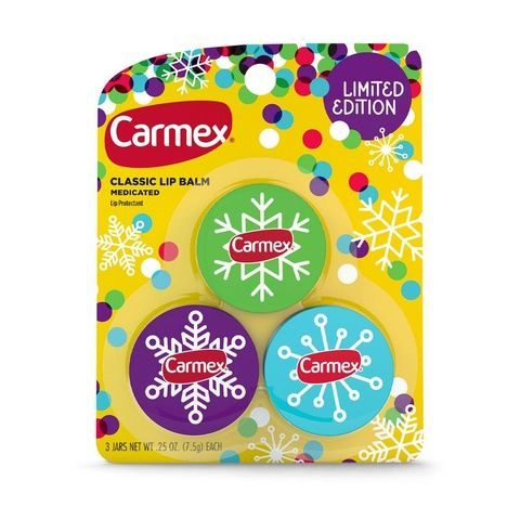 Набор бальзамов для губ Carmex Medicated Lip Balm Holiday Jars, 7,5г х 3 шт 693-ii3 фото
