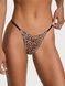 Трусики-стринги женские кружевные Victoria's Secret&nbsp;Lace String Thong Panty леопардовые jq5-nw6-uj9 фото 1