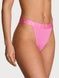 Трусики-бразилиана женские хлопковые с логотипом Victoria's Secret Exploded Logo Cotton 90s Brief Panty розовые  mvf-kny-hif фото 1