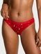 Трусики-бикини женские хлопковые Victoria's Secret Stretch Cotton Bikini Panty красные 2lz-7n6-uma фото 1