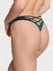 Трусики-стринги женские люксовые Victoria's Secret Strappy Back High-Leg Thong Panty зеленые 3x7-yw4-su7 фото 1