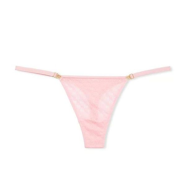 Трусики-стрінги жіночі люксові Victoria's Secret Adjustable String Thong Panty рожеві vqf-cbi-yeg фото
