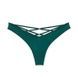 Трусики-стринги женские люксовые Victoria's Secret Strappy Back High-Leg Thong Panty зеленые 3x7-yw4-su7 фото 2