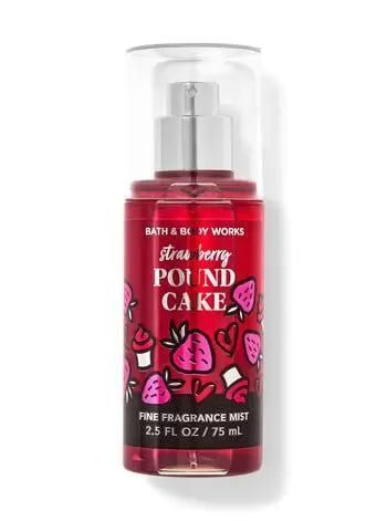 STRAWBERRY POUND CAKE - парфюмированный мини-мист для тела Bath&Body Works, 75 мл 851-217 фото