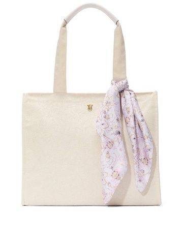 Сумка бежевая Victoria's Secret Floral-Embossed Tote Bag c77-9aa фото