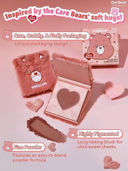 Румяна для лица пушистые Sheglam Care Bears X SHEGLAM Cuddle Time Blush-Tickled Pink 5 г 35c-i36 фото