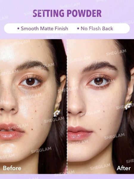 Пудра матирующая двойная Sheglam Insta-Ready Face & Under Eye Setting Powder Duo-Taro 2a9-37c фото