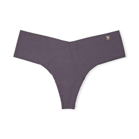 Трусики-стринги женские бесшовные Victoria's Secret No-Show Thong Panty серые xon-fwq-d8h фото