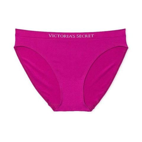 Трусики-бикини женские с микрофибры Victoria's Secret Seamless Bikini Panty фуксия bth-hks-651 фото