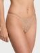 Трусики-стрінги жіночі мереживні Victoria's Secret Lace String Thong Panty бежеві 0py-p9q-nzq фото 1