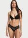 Трусики-чики женские кружевные Victoria's Secret Lace-Up Cheeky Panty черные w9k-7y6-j1h фото 3