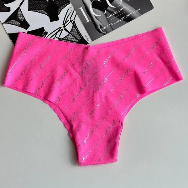 Трусики-чики женские бесшовные PINK Victoria's Secret розовые cs0-q0n-jxf фото