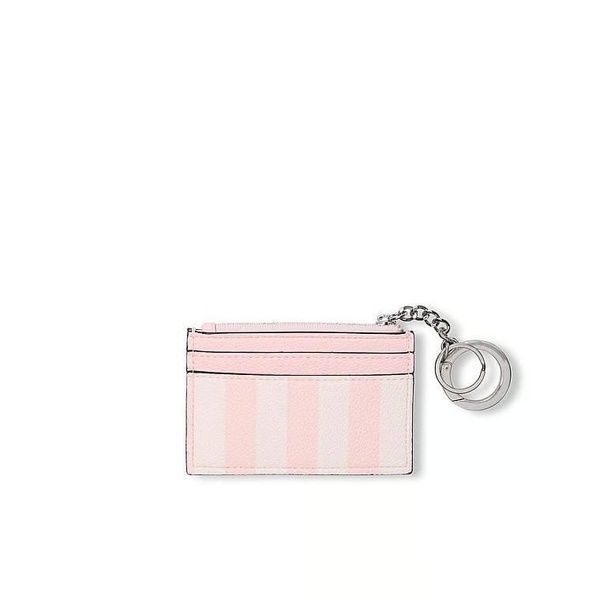 Картхолдер-брелок жіночий Victoria's Secret Card Holder Keychain рожевий i51-955 фото