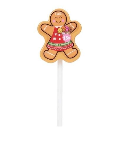 Леденец новогодний Пряный Человек Chupa Chups Lollipop 4 flavours 15 в 1 963-2ci фото