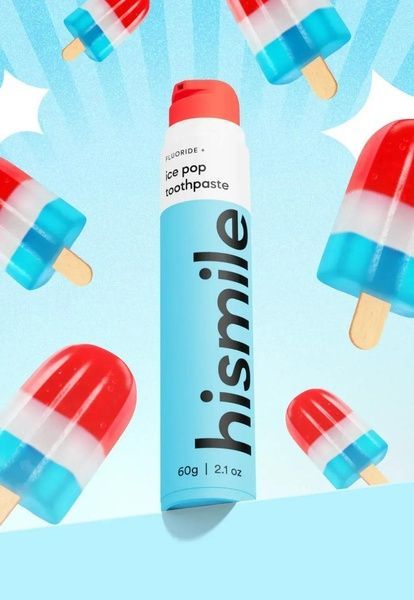 Зубная паста со вкусом фруктового мороженого hismile Ice Pop Toothpaste 60 г 93573160 фото