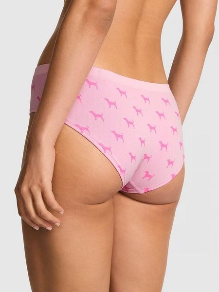 Трусики-хипстер женские с микрофибры PINK Victoria's Secret Seamless Hiphugger Panty розовые zbd-kuy-zh3 фото