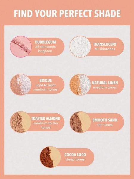 Пудра матуюча подвійна Sheglam Insta-ready Face & Under Eye Setting Powder Duo-Bisque a20-2c8 фото