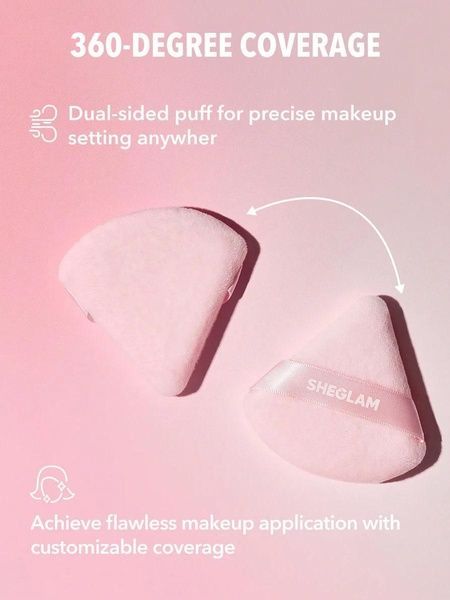 М'який спонж для нанесення пудри Sheglam Insta-Ready Powder Puff (3 шт) 483-16c фото