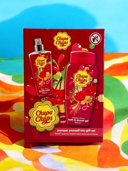 Набір косметики (гель для душу+спрей для тіла) Chupa Chups Cheeky Cherry (Вишня) 57b-48a фото