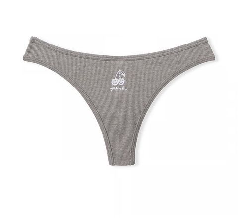 Трусики-стринги женские PINK Victoria's Secret серые , Трусики-стринги 8n3-rdc-gp17 фото