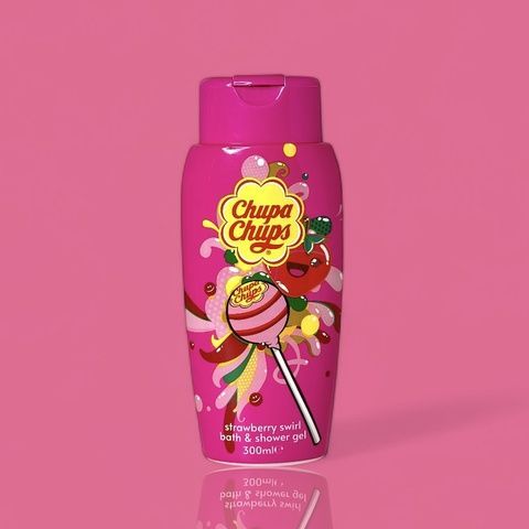 Гель для душа Chupa Chups Strawberry Swirl Shower gel, 300 мл mpg-lyw-isw фото