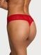 Трусики-стринги женские бесшовные Victoria's Secret No-Show Plaid Mesh Thong Panty красные lev-jib-cgl фото 2