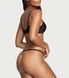 Трусики-стринги женские люксовые с кружевом Victoria's Secret Lace-Trim V-String Panty черные xag-ru9-x3j фото 2