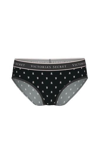 Трусики-хипстер женские Victoria's Secret Logo Cotton Hiphugger Panty черные q31-dhy-v28 фото