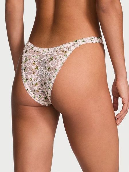 Трусики-бразилиана женские кружевные Victoria's Secret Lace Brazilian Panty персиковые 3go-79w-ez9 фото