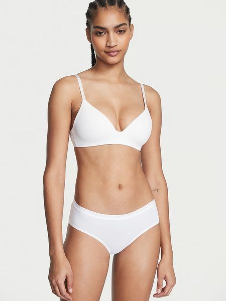 Трусики-бікіні жіночі Victoria's Secret Stretch Cotton Bikini Panty білі lii-lac-kec фото