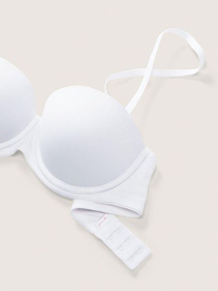 Бюстгальтер PINK Victoria's Secret Wear Everywhere Strapless Push-Up Bra белый u15-4d4-7w6 фото