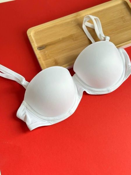 Бюстгальтер PINK Victoria's Secret Wear Everywhere Strapless Push-Up Bra белый u15-4d4-7w6 фото