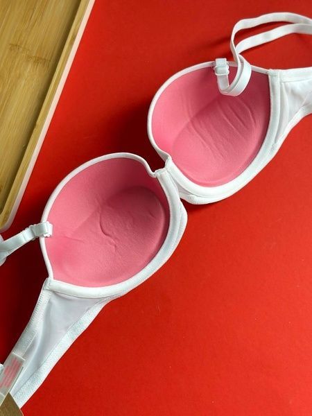 Бюстгальтер PINK Victoria's Secret Wear Everywhere Strapless Push-Up Bra белый u15-4d4-7w6 фото