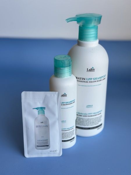Кератиновий шампунь для волос с комплексом аминокислот La'dor Keratin LPP Shampoo PH 6.0 10мл 447-a17 фото