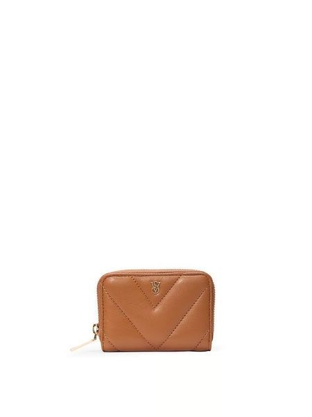 Мини-кошелек коричневый Victoria's Secret Small Wallet with Zip 24i-880 фото