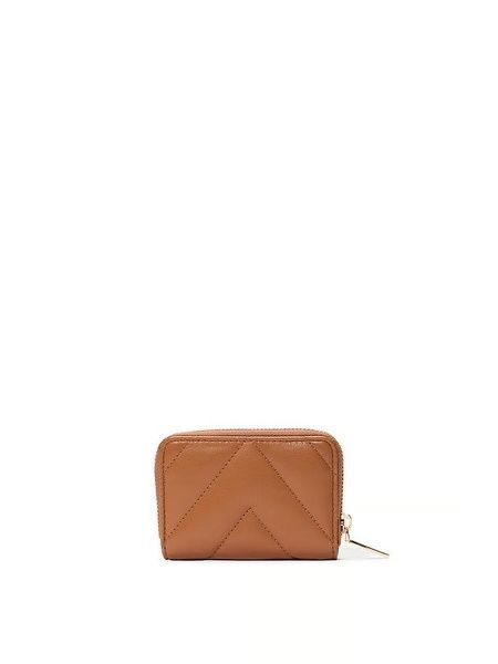 Мини-кошелек коричневый Victoria's Secret Small Wallet with Zip 24i-880 фото