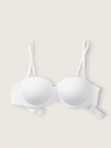 Бюстгальтер PINK Victoria's Secret Wear Everywhere Strapless Push-Up Bra белый u15-4d4-7w6 фото