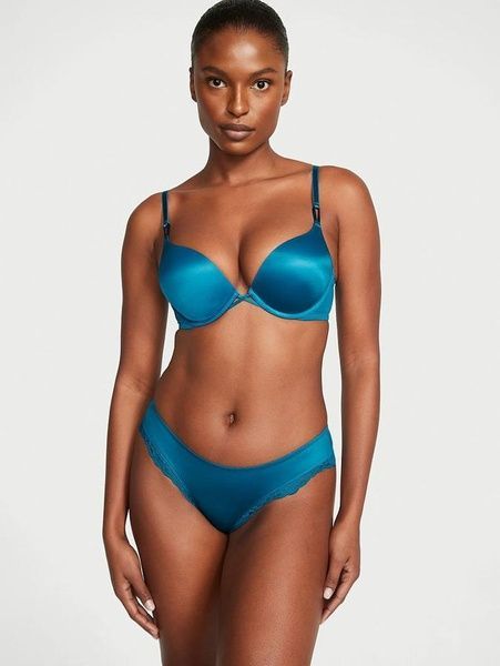 Трусики-стринги женские люксовые Victoria's Secret Smooth Cutout Back Thong Panty морская волна 769-nl5-mxi фото